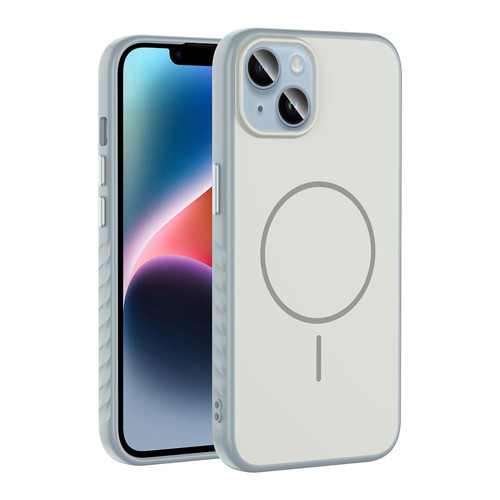 iPhone 14 Kılıf M-safe Şarj Özellikli Tea Kılıf - Gümüş