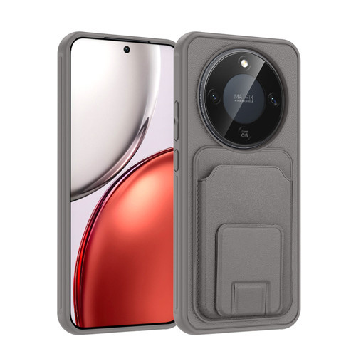 Honor X9D Kılıf Kartlıklı TPU Bikart Kılıf - Gri