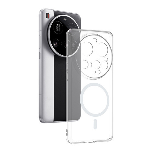 Xiaomi 15 Ultra Kamera Korumalı M-Safe Şarj Özellikli Şeffaf London Sert PC Kılıf - Şeffaf