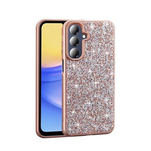 Galaxy A26 Kılıf Parlak Taşlı Tasarım Pırlanta Kılıf - Gold
