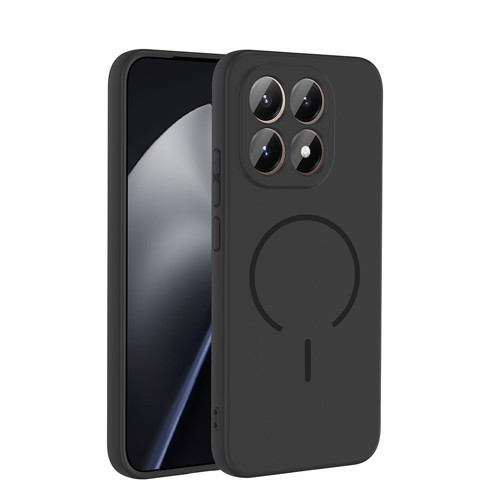 Xiaomi 15T Kılıf M-safe Şarj Özellikli Meta Kılıf - Siyah