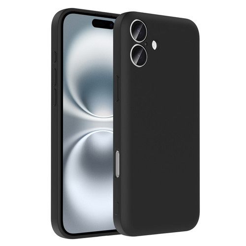 iPhone 16 Kılıf Kamera Korumalı Kartlık Hazneli Vitra Kılıf - Siyah