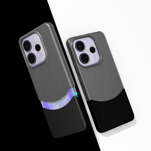 Xiaomi Redmi Note 14 5G Kılıf Mıknatıslı Duble Kılıf - Siyah