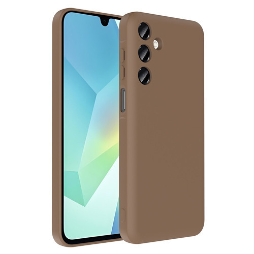 Galaxy A16 Kılıf Kamera Korumalı Kartlık Hazneli Vitra Kılıf - Kahverengi