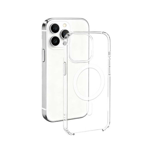 iPhone 16 Pro Max Kılıf IC Çipli Wireless Şarj Özellikli Şeffaf Orjin Kılıf - Şeffaf