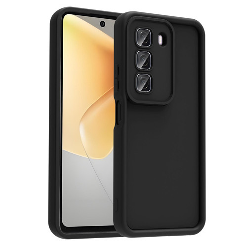 İnfinix Hot 50 4G Kılıf Kamera Korumalı Ananas Kılıf - Siyah
