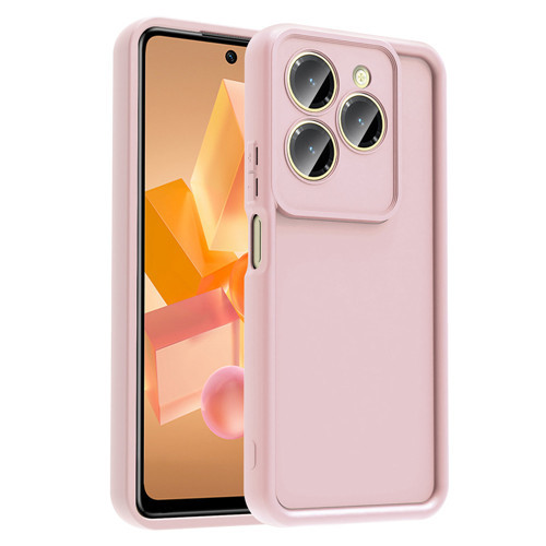 İnfinix Hot 40 Pro Kılıf Kamera Korumalı Ananas Kılıf - Pembe