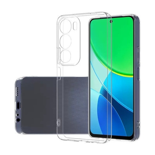 Vivo Y19S Kılıf Süper Silikon Kılıf - Şeffaf