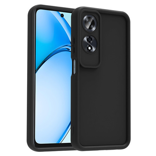 Oppo A60 Kılıf Kamera Korumalı Ananas Kılıf - Siyah