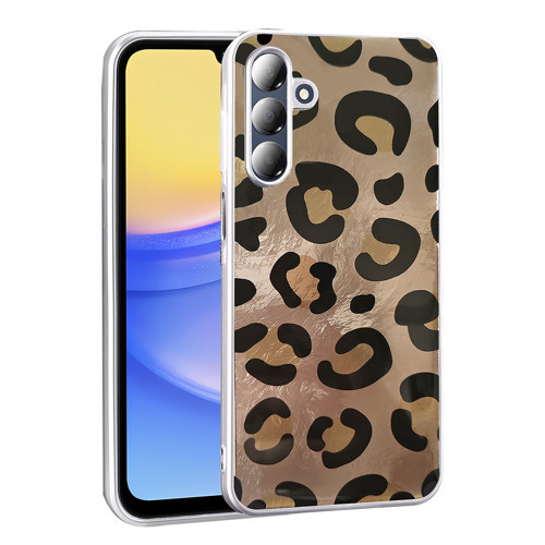 Galaxy A16 Kılıf Desenli Mep Kılıf - Gold Leopar