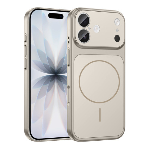 iPhone 17 Kılıf M-Safe Şarj Özellikli Kamera Korumalı Formen Kılıf - Gri