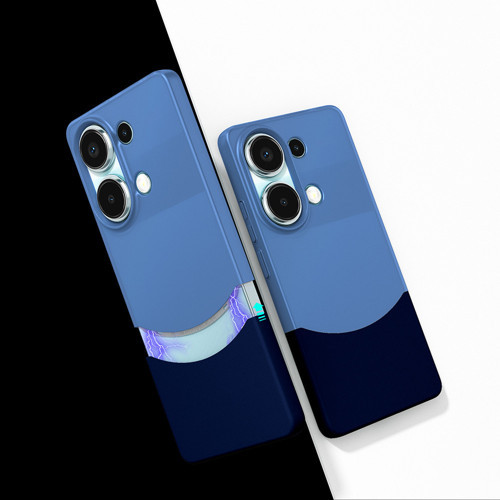 Xiaomi Redmi Note 13 Pro 4G Kılıf Mıknatıslı Duble Kılıf - Lacivert