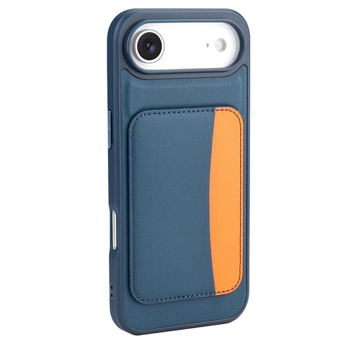 iPhone 17 Air Kılıf Kartlıklı X-Kart Silikon Kılıf - Lacivert