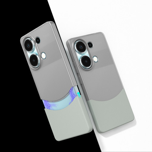Xiaomi Redmi Note 13 Pro 4G Kılıf Mıknatıslı Duble Kılıf - Gri