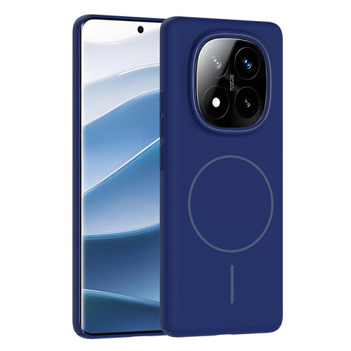 Xiaomi Redmi Note 14 Pro 4G Kılıf M-safe Şarj Özellikli Ruby Sert Kılıf - Lacivert
