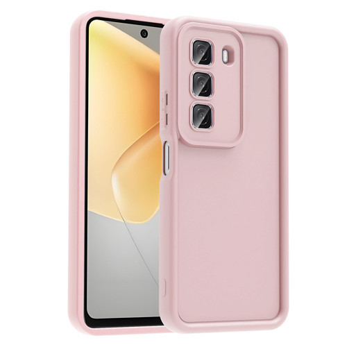 İnfinix Hot 50 4G Kılıf Kamera Korumalı Ananas Kılıf - Pembe