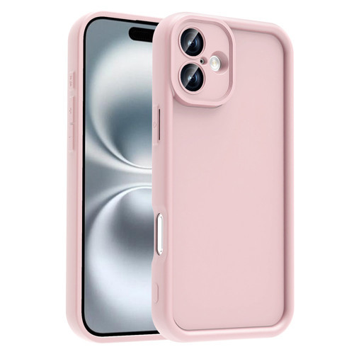 iPhone 16 Plus Kılıf Kamera Korumalı Ananas Kılıf - Pembe