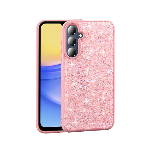 Galaxy A26 Kılıf Parlak Taşlı Tasarım Pırlanta Kılıf - Pembe