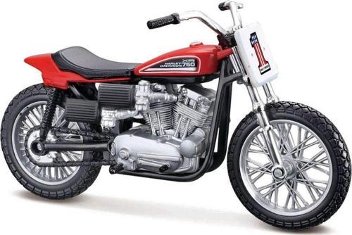Harley Davidson XR750 Turuncu/Siyah 1:18 Model Motosiklet