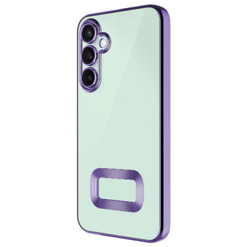 Galaxy A26 Kılıf Kamera Korumalı Logo Gösteren Omega Kılıf - Lila