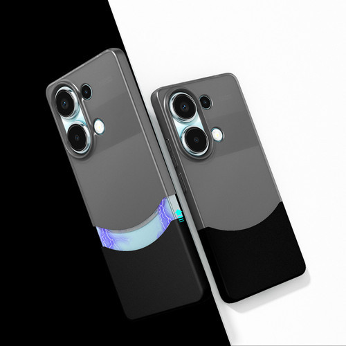 Xiaomi Redmi Note 13 Pro 4G Kılıf Mıknatıslı Duble Kılıf - Siyah