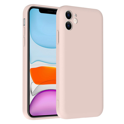 iPhone 11 Kılıf Kamera Korumalı Kartlık Hazneli Vitra Kılıf - Pembe