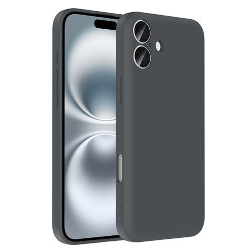 iPhone 16 Kılıf Kamera Korumalı Kartlık Hazneli Vitra Kılıf - Gri
