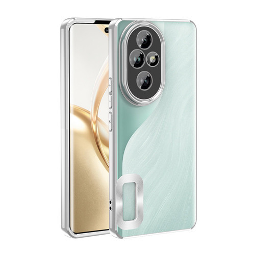 Honor 200 Kılıf Kamera Korumalı Logo Gösteren Omega Kılıf - Gümüş