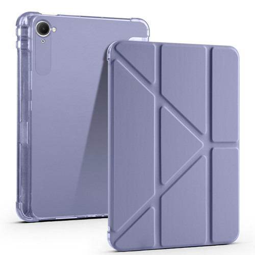 Xiaomi Redmi K Pad Kılıf Tri Folding Kalem Bölmeli Standlı Kılıf - Mor