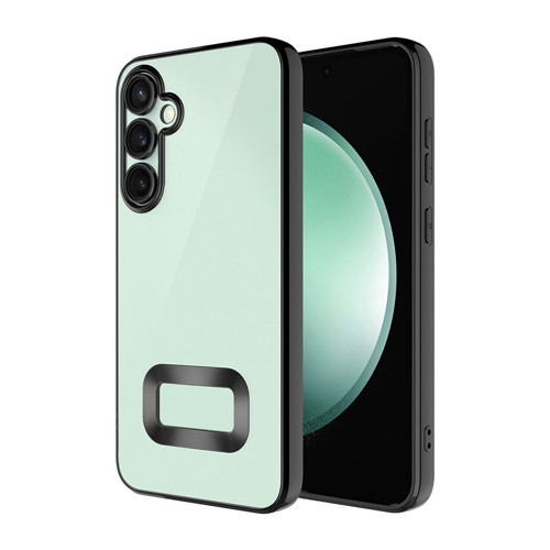 Galaxy A16 Kılıf Kamera Korumalı Logo Gösteren Omega Kılıf - Siyah