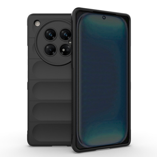 İnfinix Zero 40 5G Kılıf Esnek TPU Oyuklu Arka Yüzey Tasarımlı Etnik Silikon Kılıf - Siyah