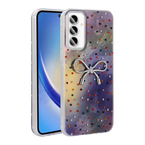 Galaxy A35 Kılıf Kamera Korumalı Figürlü Ponti Silikon Kılıf - Lila