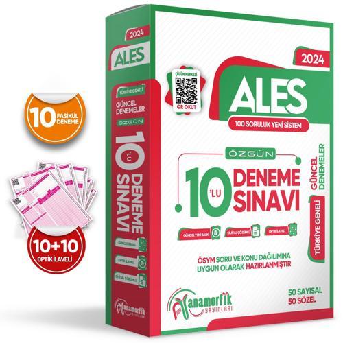 2025 ALES Anamorfik Yayınları Özgün 10lu Deneme Paketi Yeni Nesil Türkiye Geneli Dijital Çözümlü