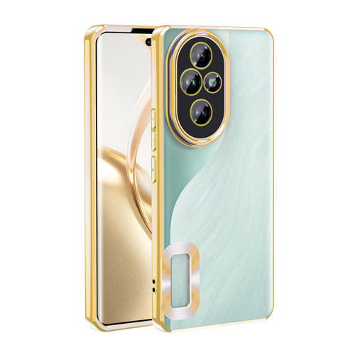 Honor 200 Kılıf Kamera Korumalı Logo Gösteren Omega Kılıf - Gold