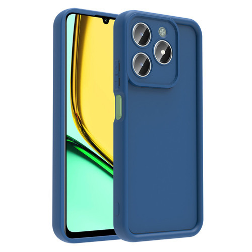 Realme C61 Kılıf Kamera Korumalı Ananas Kılıf - Koyu Yeşil