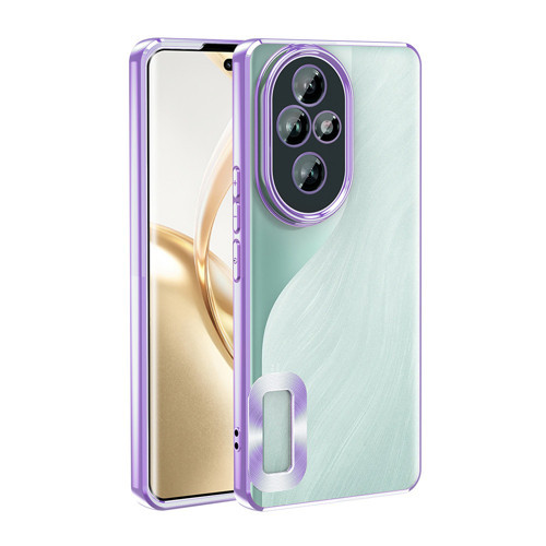 Honor 200 Kılıf Kamera Korumalı Logo Gösteren Omega Kılıf - Lila