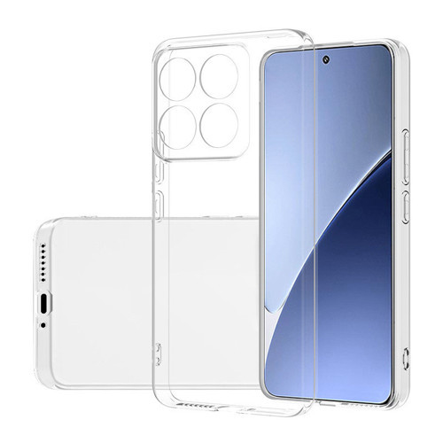Xiaomi Mi 14 Kılıf Süper Silikon Kılıf - Şeffaf