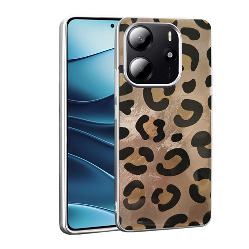 Xiaomi Redmi Note 14 4G Kılıf Desenli Mep Kılıf - Gold Leopar