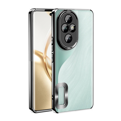 Honor 200 Kılıf Kamera Korumalı Logo Gösteren Omega Kılıf - Siyah