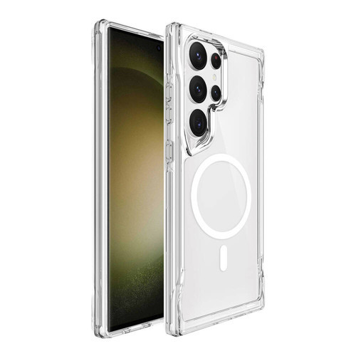 Galaxy S24 Ultra Kılıf M-safe Şarj Özellikli T-Max M-safe Kılıf - Renksiz