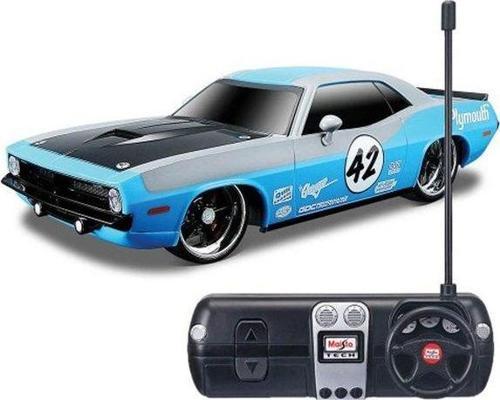 Tech 1:24 1970 Plymouth Hemi Cuda Uzaktan Kumandalı Araba Mavi