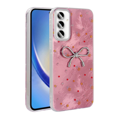 Galaxy A35 Kılıf Kamera Korumalı Figürlü Ponti Silikon Kılıf - Açık Pembe
