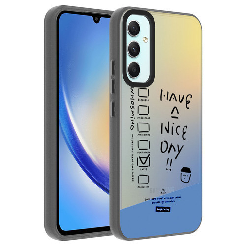Galaxy A34 Kılıf Desenli Dragon Sert Kılıf - Have