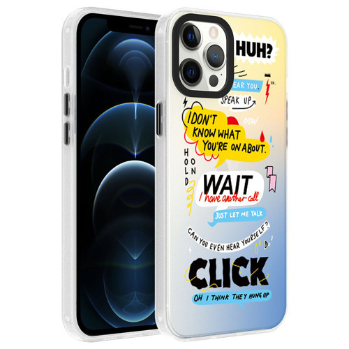 iPhone 12 Pro Max Kılıf Desenli Dragon Sert Kılıf - Kelimeler