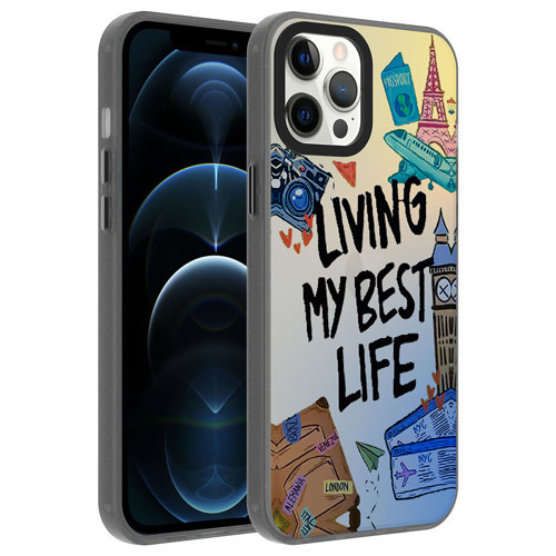 iPhone 12 Pro Max Kılıf Desenli Dragon Sert Kılıf - Seyahat