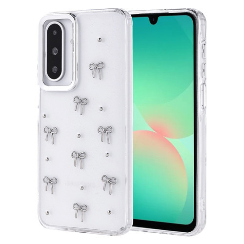 Galaxy A26 Kılıf Airbag Tasarımlı Simli Şeffaf Kutup Kılıf - Fiyonk