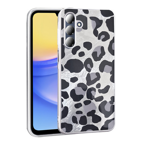 Galaxy A16 Kılıf Desenli Mep Kılıf - Gri Leopar