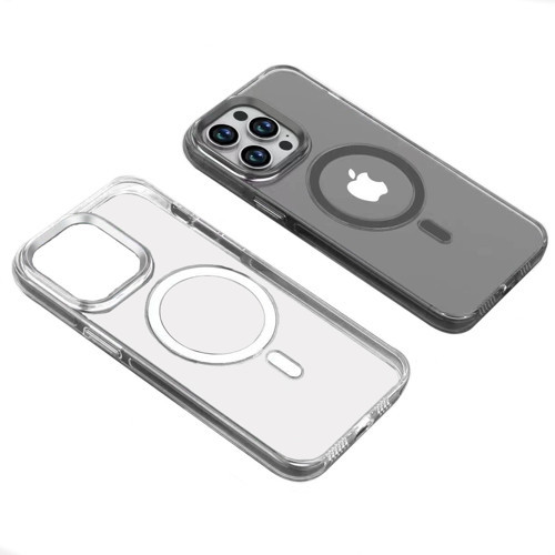 iPhone 14 Pro Max Kılıf Wireless Şarj Özellikli Şeffaf Efsane Kılıf - Renksiz
