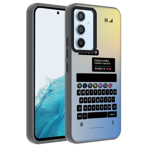 Galaxy A14 Kılıf Desenli Dragon Sert Kılıf - Klavye