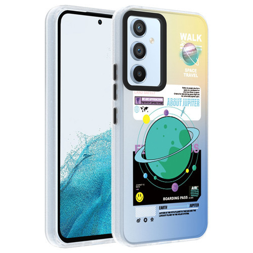 Galaxy A14 Kılıf Desenli Dragon Sert Kılıf - Gezegen
